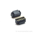 1.27mm 암 헤더 이중 행 SMT 검정색